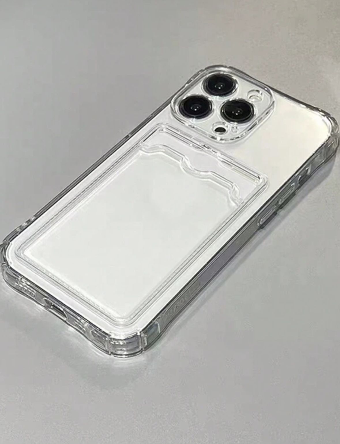 Clear Iphone 14 pro casa with card holder 