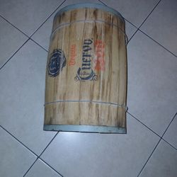 Cuervo 1800 Wooden Barrel 18x12 Display Collectible 