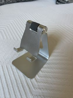 Stainless Steel Silver Desk Phone Holder