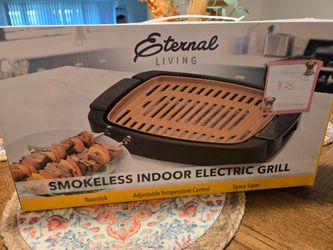 Smokeless indoor electric grill