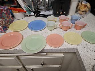 Vintage hazel atlas little hostess children's tea set dishes
