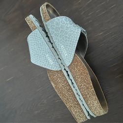 Birkenstocks Gray Skins Size 9 Woman 