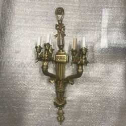 French Imperial gilded Bronze Wall Scones 1860 th two $3,500