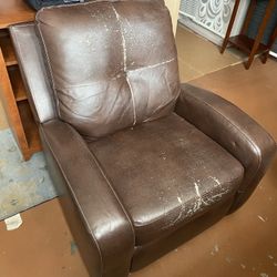 Used Faux Leather Recliner