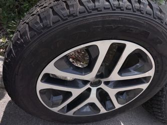 OEM 20” Jeep Grand Cherokee Wheels & Goodyear Wrangler Tires - Set of 4