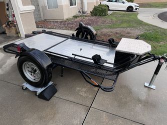 KENDON STAND UP BIG BIKE TRAILER FOR 2 FULL SIZE HARLEYS