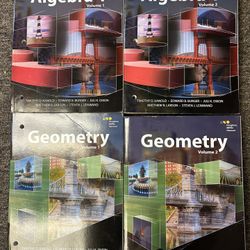 Free Algebra 1 Volume 1&2 / Geometry Volume 1 & 2