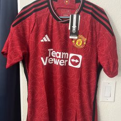 Adidas Manchester United 2023/24 Home Authentic Soccer Jersey Mens L Large New