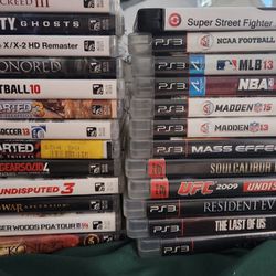 27 PS3 Games For $130 For All. Or $5-10 Each Depending On Title. Titles In Description 