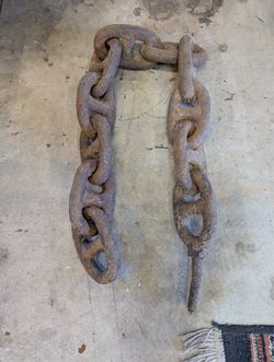 Vintage Stud-Link Marine Anchor Chain $125