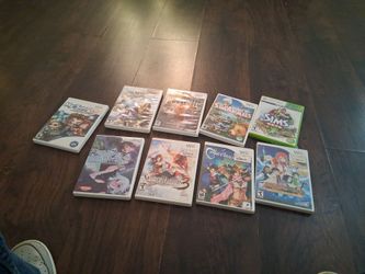 6 Wii GAMES, 1XBOX360 AND OTHER
