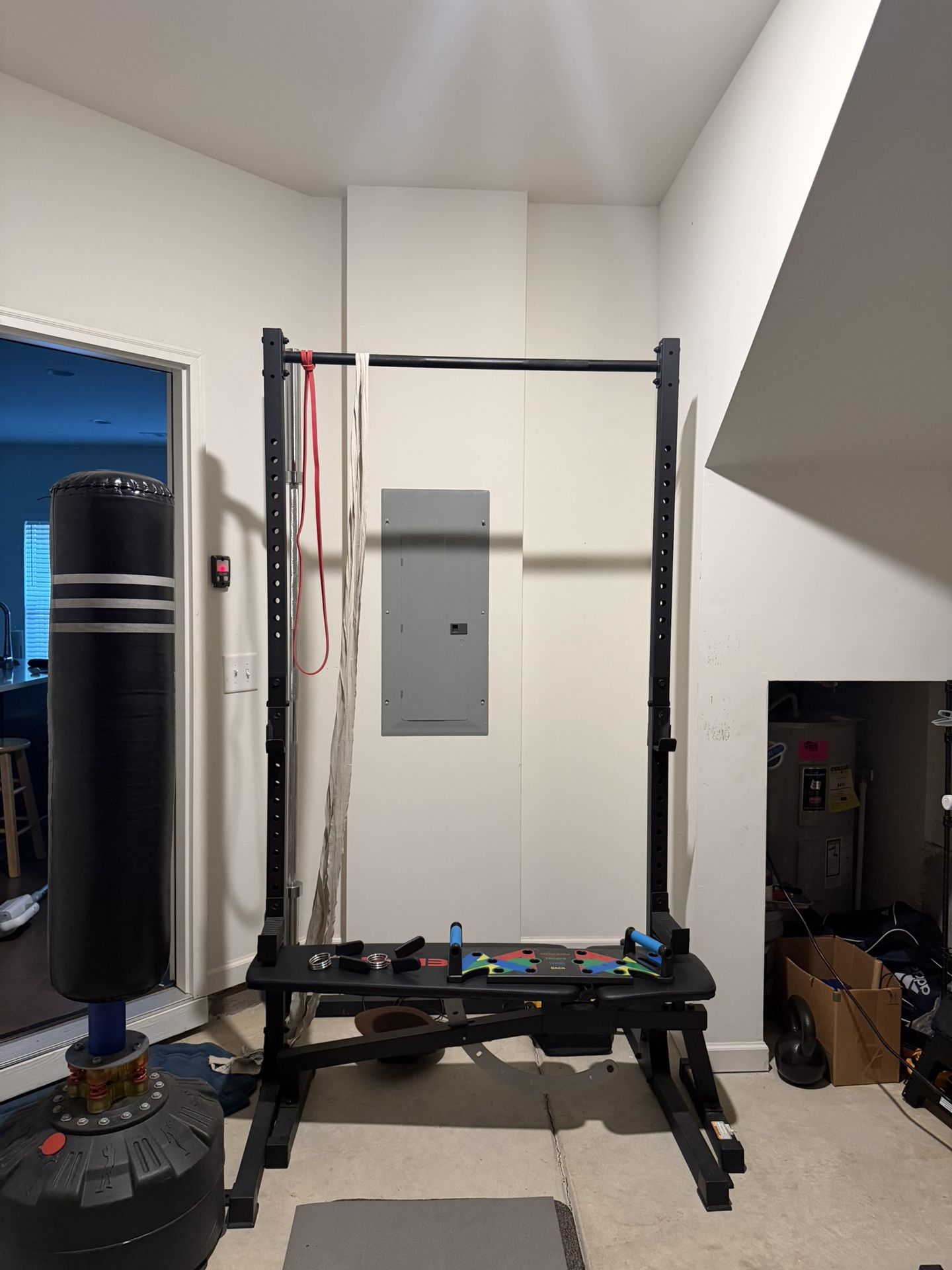 Gym Equipment Pull-up Bar, Bench, Weights