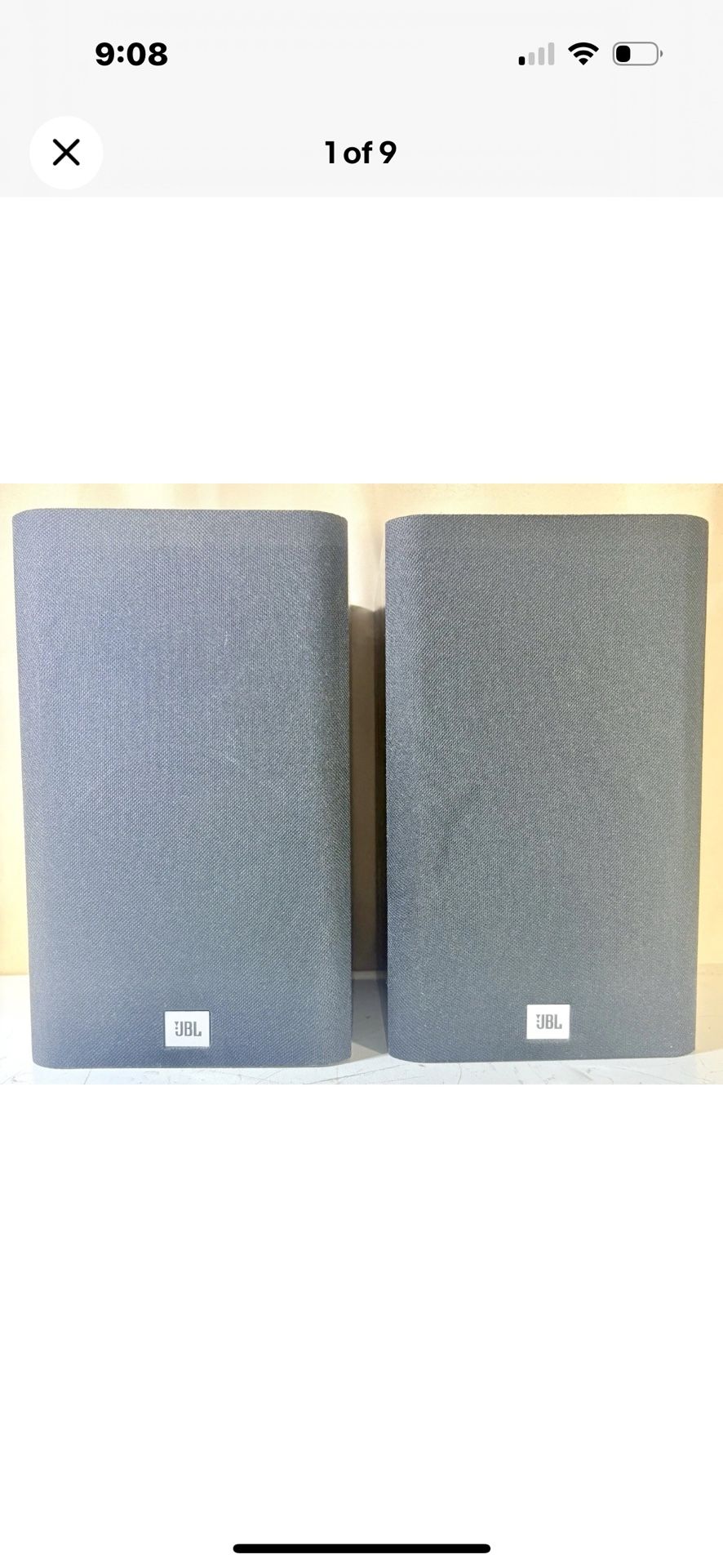 JBL TLX 105 Black Bookshelf Speaker  50w 8 OHM 5” Woofer Tweeter Pair 
