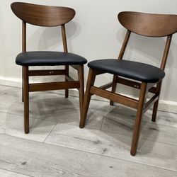 Set of 2 dining chairs, modern mid-century, kitchen and dining chairs for dining New’