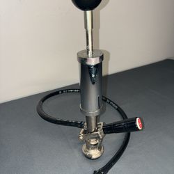 Kegco Keg Beer Pump D System, 4", Chrome