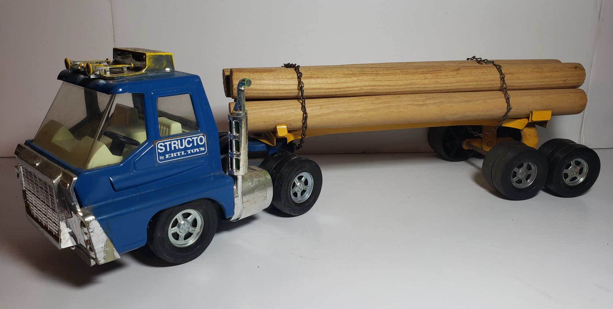 Vintage Structo Toy Logging Truck