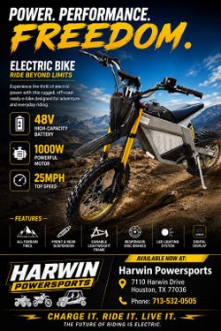 Fully electric Dirtbike 3000wats