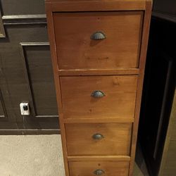 Solid Oak Filing Cabinet