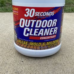  30 Seconds Outdoor Cleaner Concentrate Cleans Stains From Algae Mold & Mildew 1 Gallon ~ New