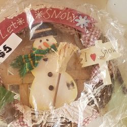 Snowman Christmas Wreath