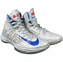Nike Hyperdunk BG32 Blake Griffin 524934-009 Size 9.5 Gray Blue Excellent Cond