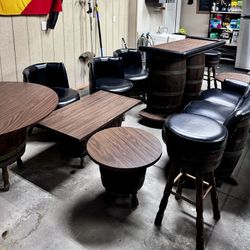 12 Piece Vintage Barrel Furniture Set