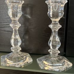 2 Crystal Mikasa Crystal Candle Holders