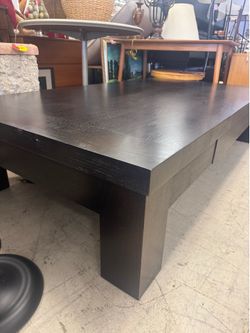 High End Dark Espresso low-profile rectangular coffee table 72” x 39” x 16”- Retail: $2499