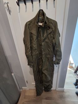 USGI Combat Vehicle Crewman Coveralls OD Green "EXCELLENT"
