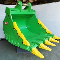 Excavator Hitachi ZX 300 Heavy Duty Rock Bucket 60 Inches Width.