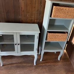 Side Table And Shelf