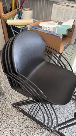Black Stackable Chairs & Assorted other  chairs