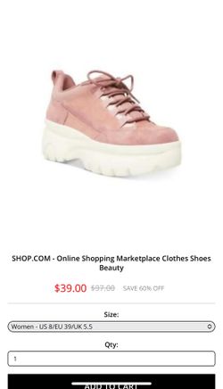 Madden girl Top Bounce Platform Pink Sneaker Size 8