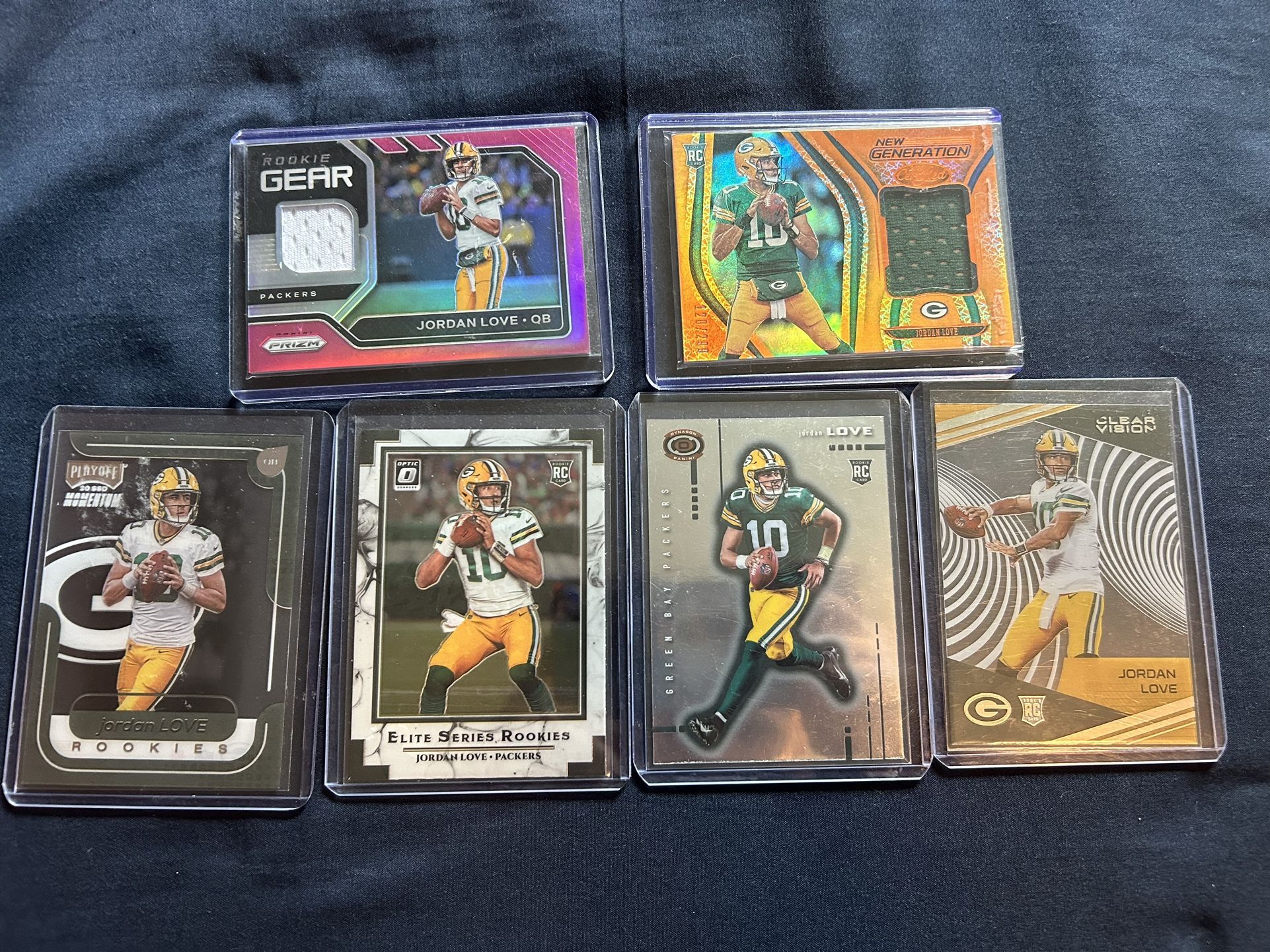 Jordan Love Rookie Cards Patch Lot