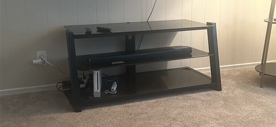 glass tv stand