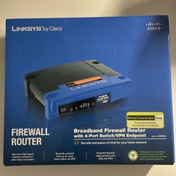 Linksys By Cisco Firewalls Router 