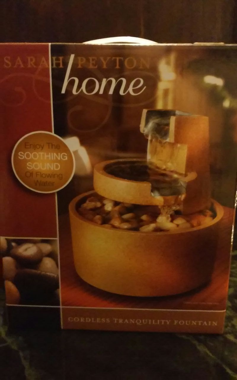 New Sarah Peyton Home Wireless Tranquility Fountain