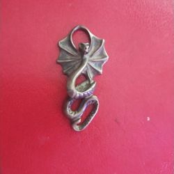 Vintage Bronze Water Dragon Pendant