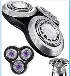 Replacement Heads Compatible with Philips Norelco Series 9000 & S8000,Metal Wheel Buckle Double-Layer Blades,Shaver Head for RQ10/RQ12