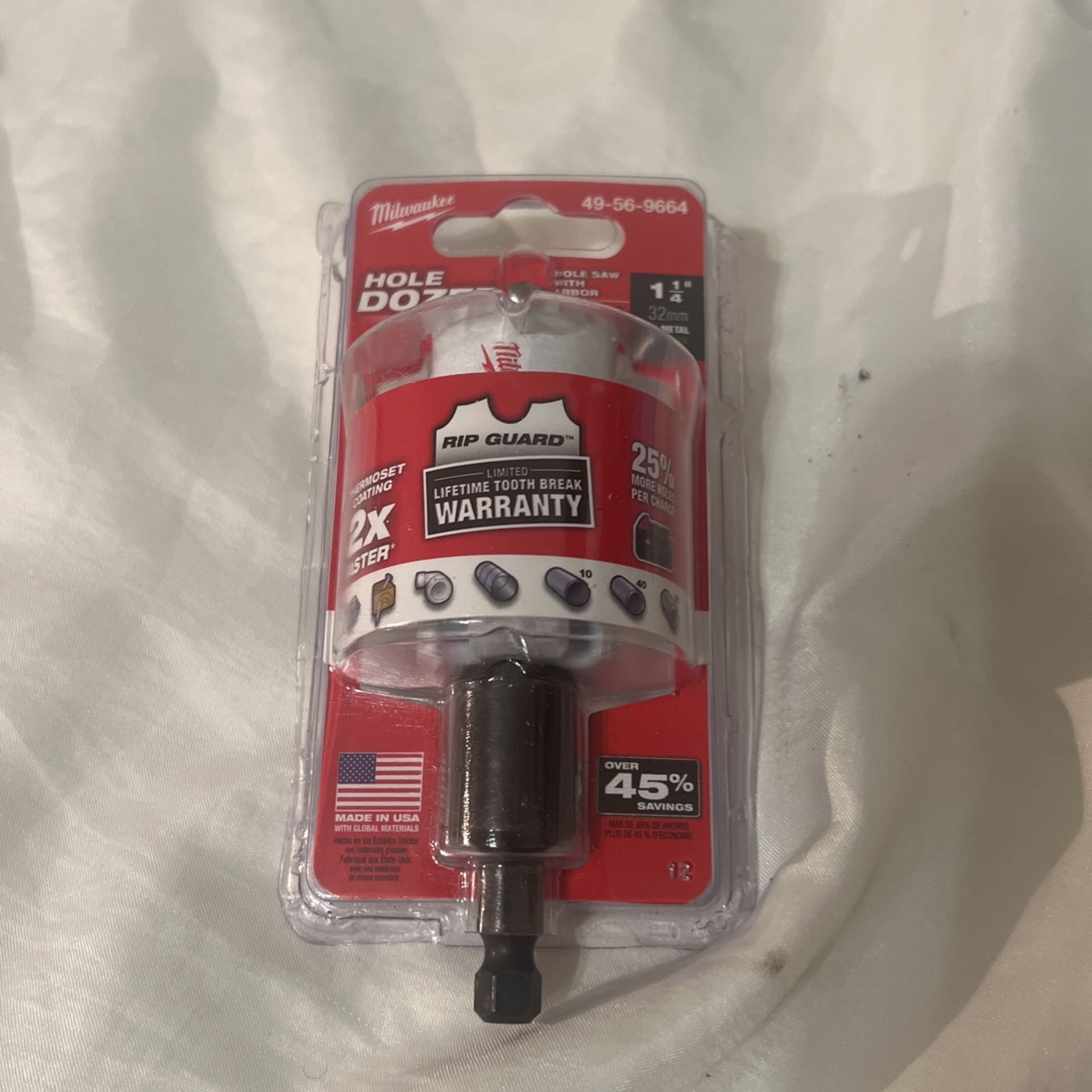 Milwaukee 49-56-9664 1-1/4" HOLE DOZER™ Hole Saw w/ Bi-Metal Arbor