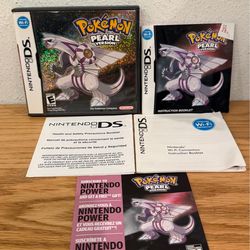Pokemon Pearl Version Nintendo DS Case + Inserts Only
