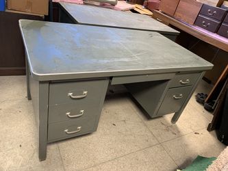 Vintage metal desk