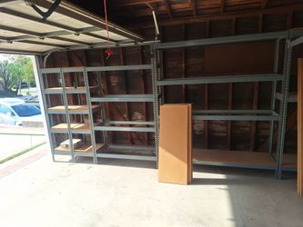 Riveter, shelves, garage shelf, industrial shelf.