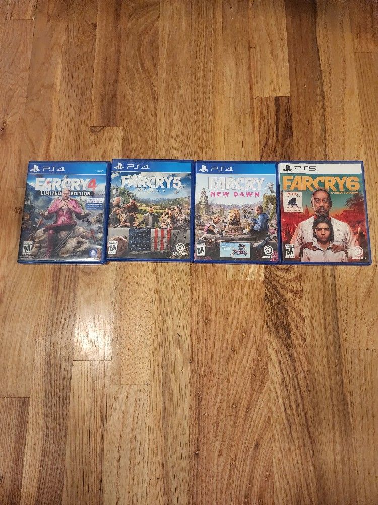 Farcry 4,5,5½,6 On Playstation