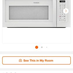 30” 1.8 FRIGIDAIRE  WHITE OVER THE RANGE MICROWAVE  NEW