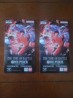 One Piece The Time of Battle Card Game Booster Packs Brand New