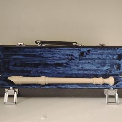 Beach Tan Color Flute With Blue Fur For Case Interior