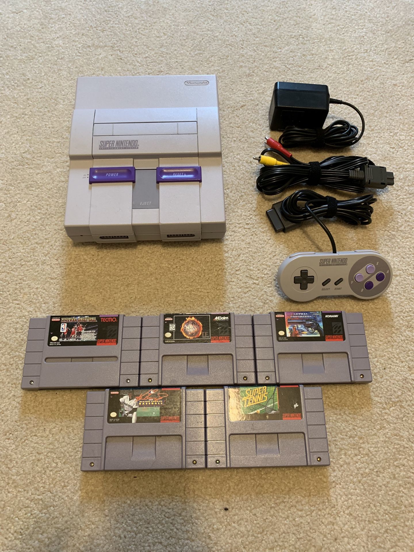 Super Nintendo Bundle with NBA Jam