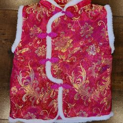 Chinese Lunar New Year Red Vest, 5T