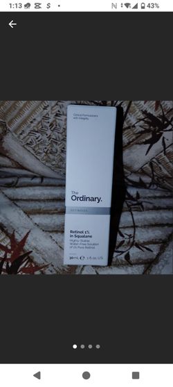 The Ordinary Retinol 1% in Squalane 30ml. Brand new inbox
